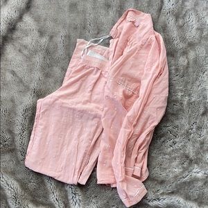 Pink and white Victoria's Secret pajama set